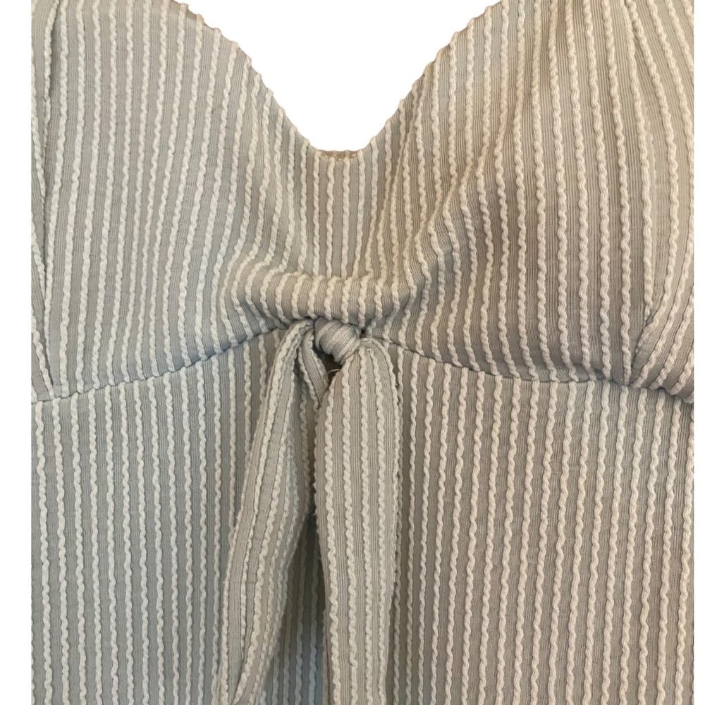No Boundaries Dress Women Medium (7-9) Sea Salt Sleeveless Midi Stretch Soft